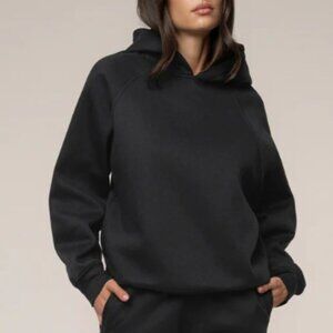 Black JLUXLABEL Logo Pullover Hoodie